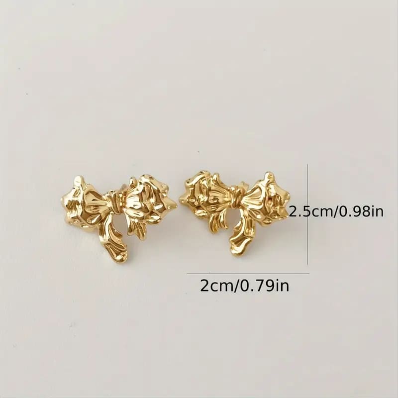 Golden Butterfly Stud Earrings