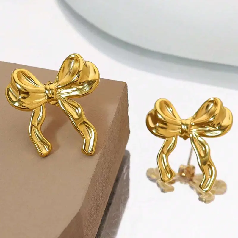 Elegance Bow Charm Earrings