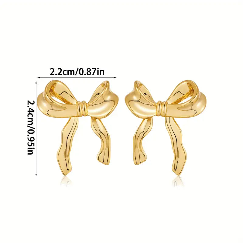 Elegance Bow Charm Earrings