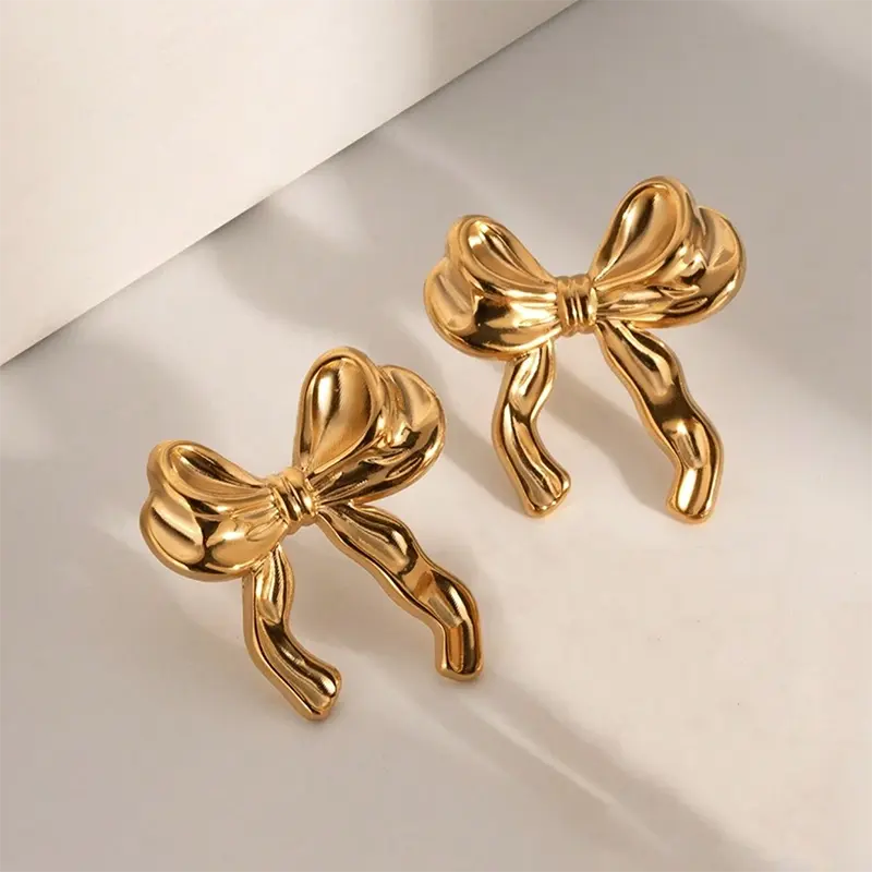 Elegance Bow Charm Earrings