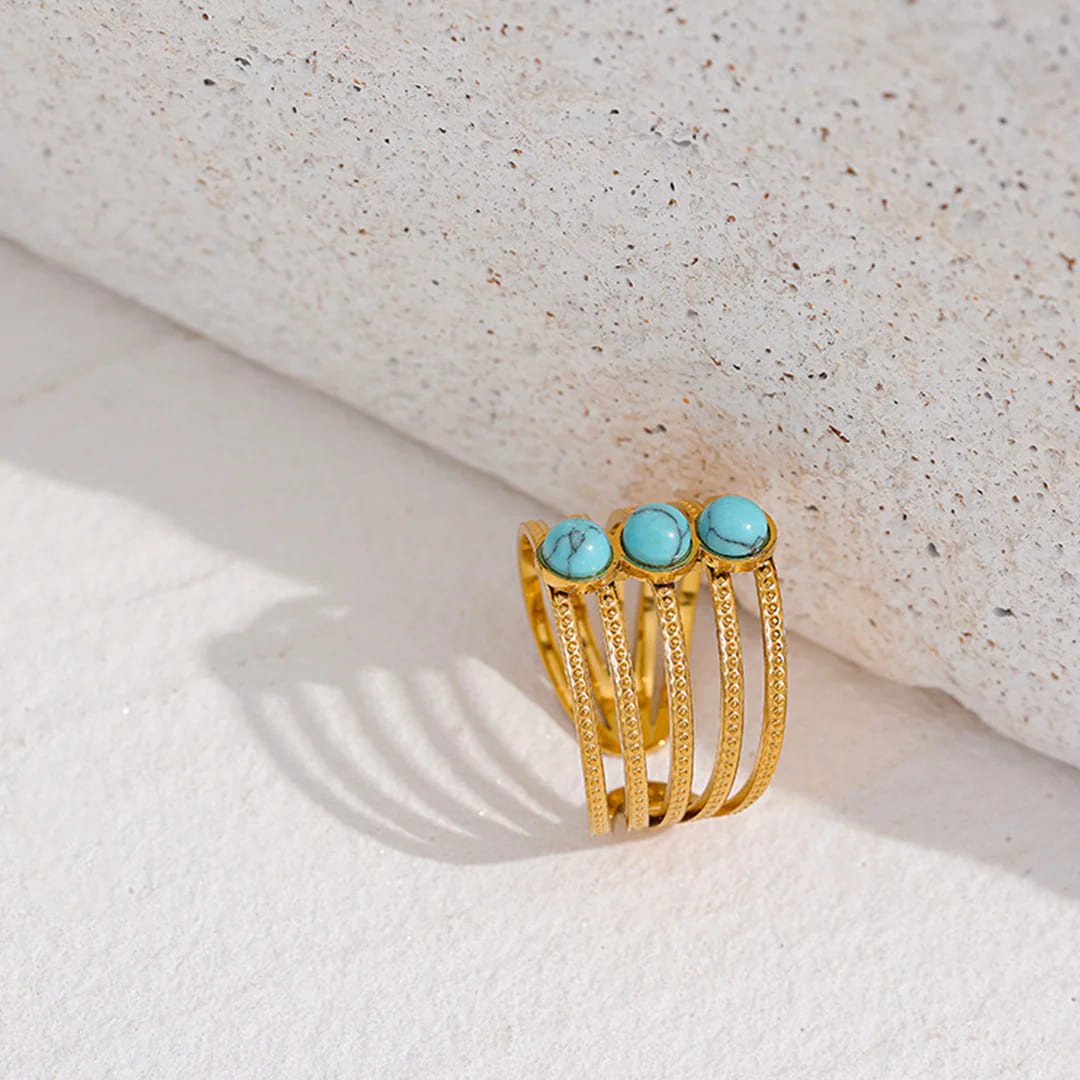 Trio Turquoise Elegance Ring