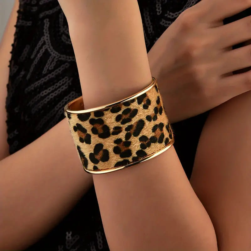 Wild Stride Leopard Cuff