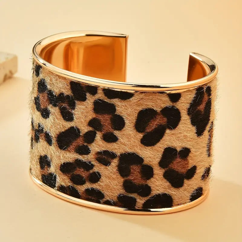 Wild Stride Leopard Cuff