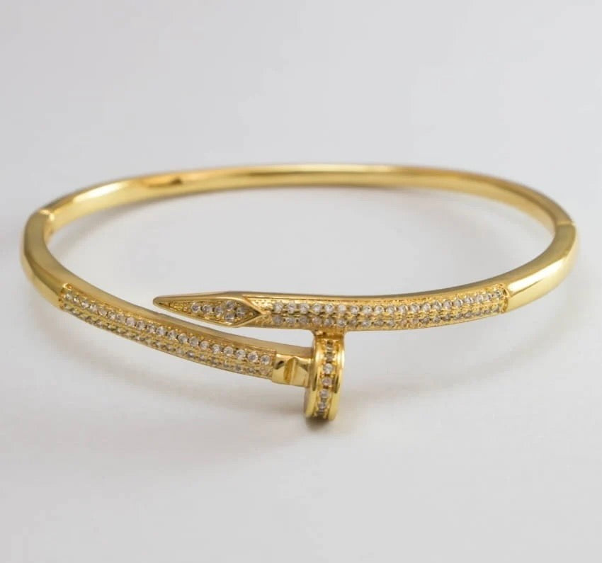 Gold Nail Adjustable Bracelet