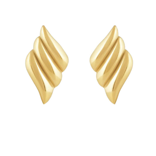 Luxe Layered Trio Studs – 18K Gold Plated