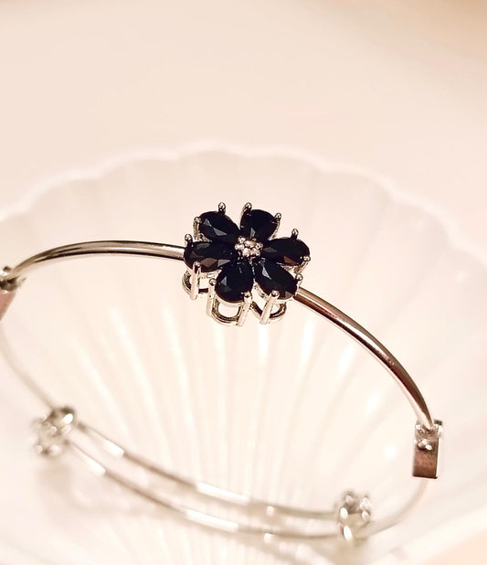 Noir Bloom Adjustable Bracelet