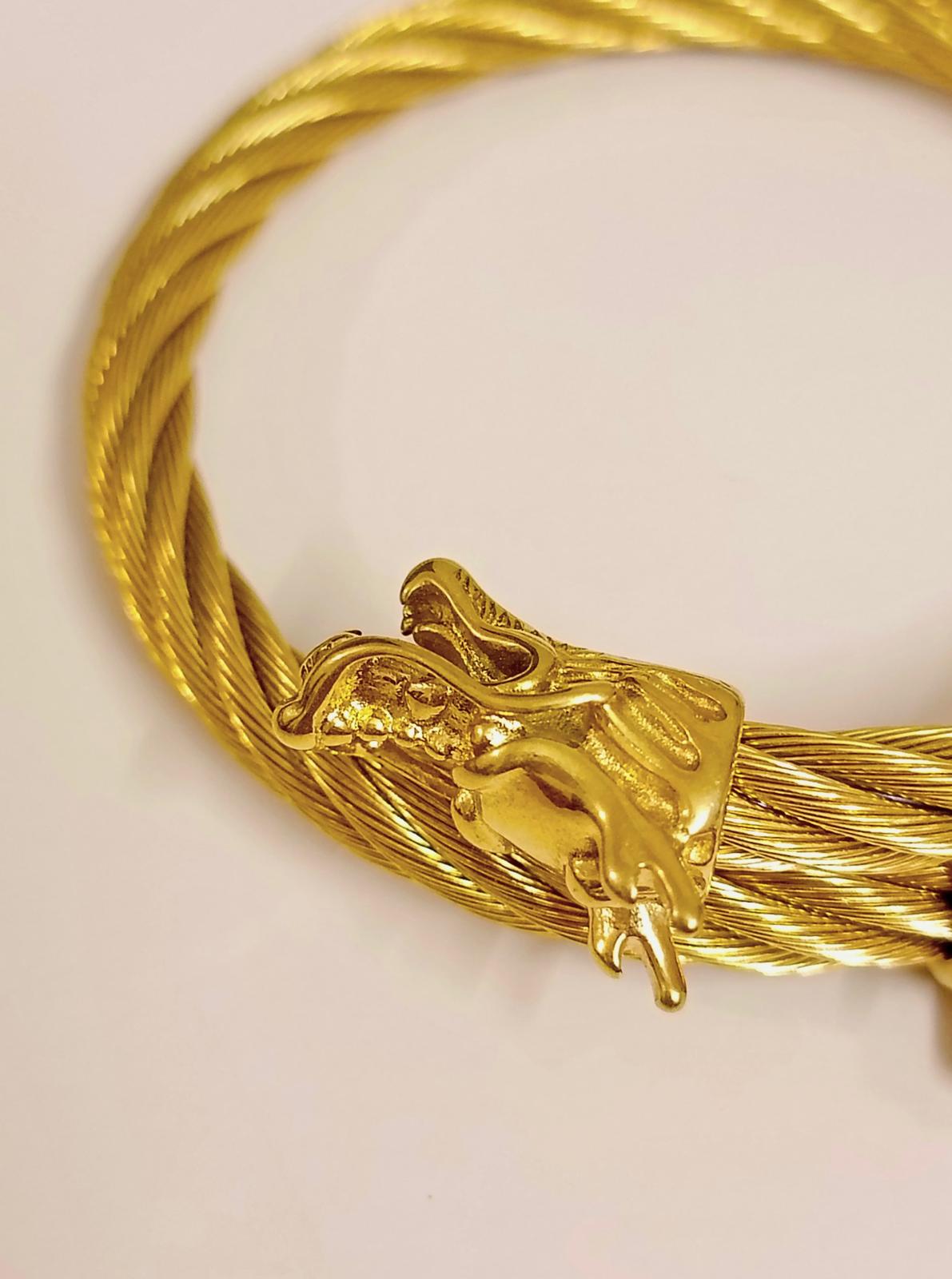 Golden Dragon Twist Bracelet