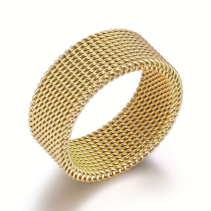 Steel Weave Mesh Ring