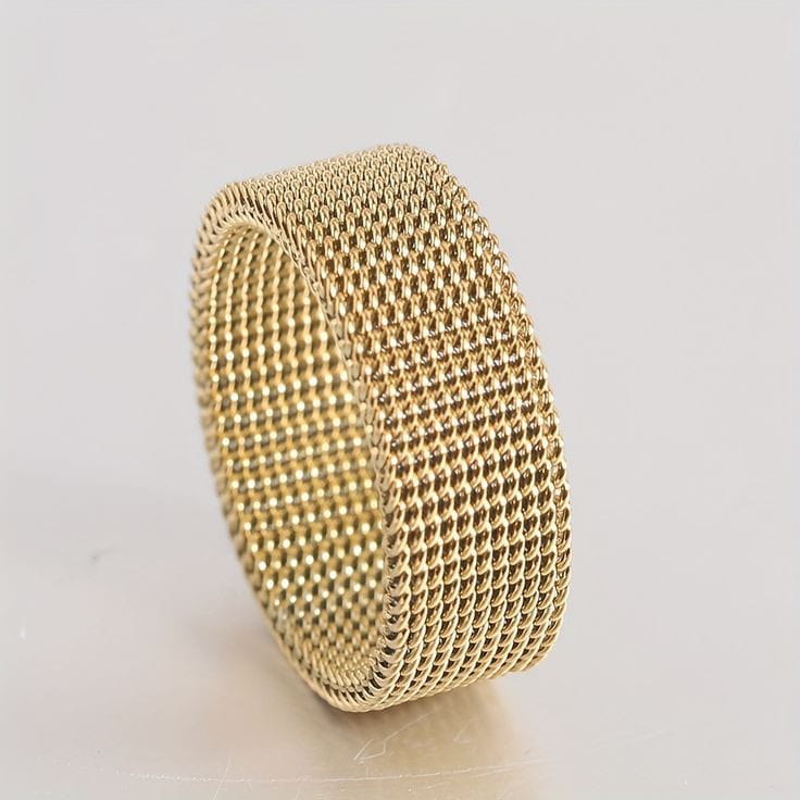 Steel Weave Mesh Ring