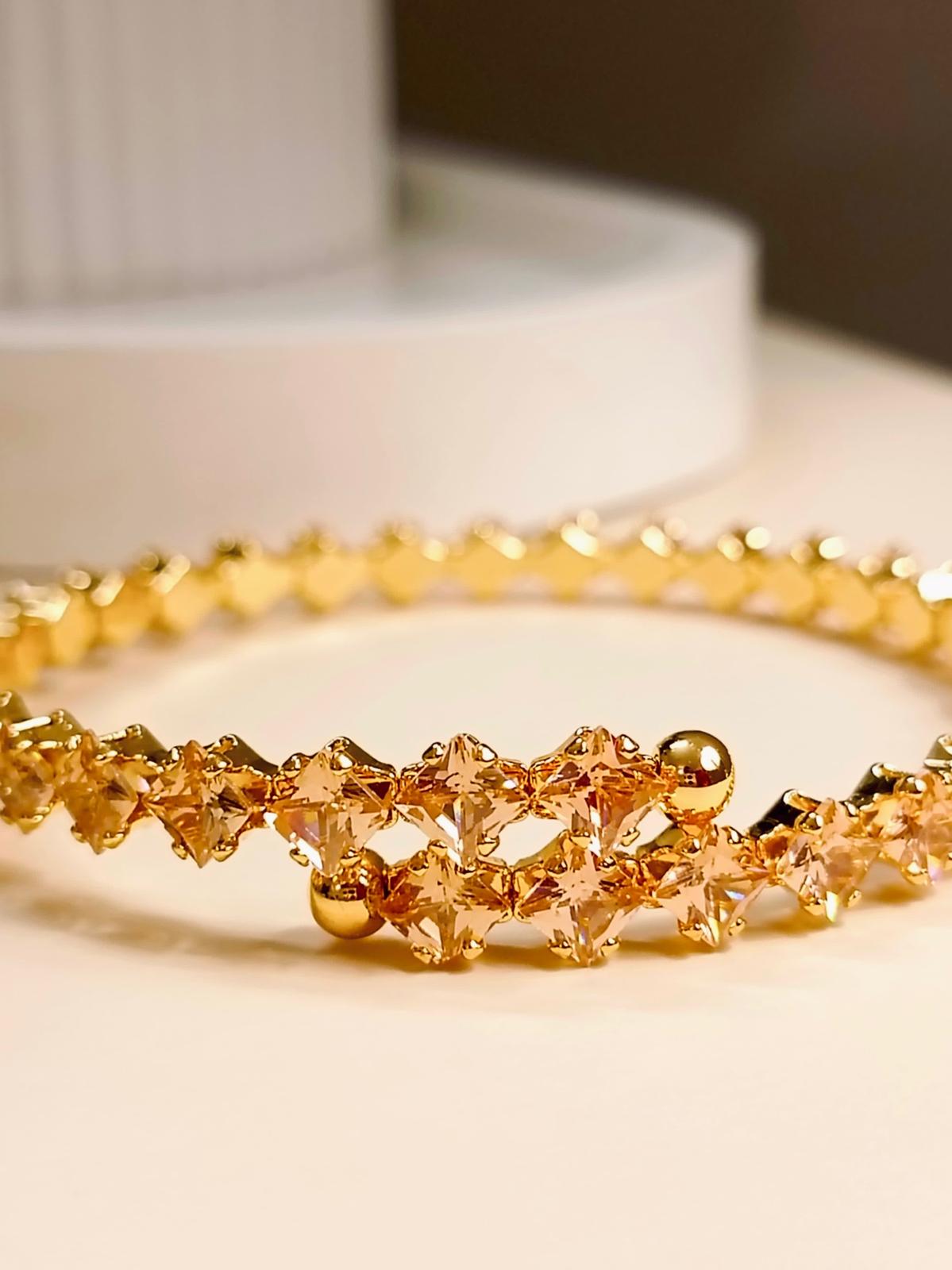 Aurora Gold Adjustable Bracelet - Glamoria