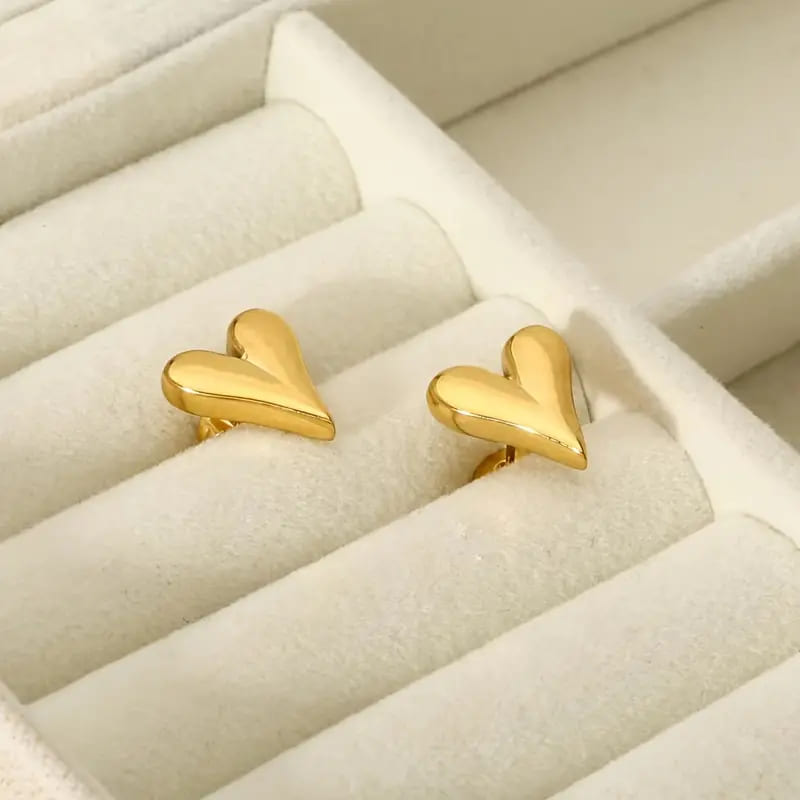 Heartfelt Elegance Studs – 304 Stainless Steel