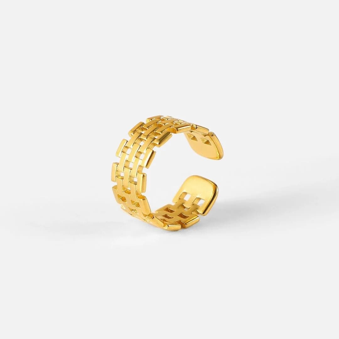 Golden Orbit Adjustable Ring