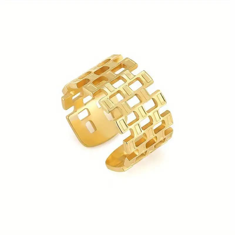 Golden Orbit Adjustable Ring